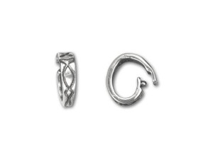 Nunn Design Antique Silver-Plated Brass Mini Rope Jump Ring (10