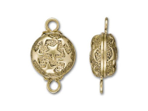 B&B Benbassat Antique Brass-Plated Brass Stars Design Clasp B&B Benbassat Antique Brass-Plated Brass Stars Design Clasp
