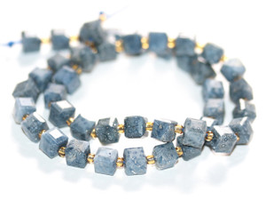 Dakota Stones Blue Coral 7 x 10mm Table Cut Cube 15-16" Bead Strand Dakota Stones Blue Coral 7 x 10mm Table Cut Cube 15-16" Bead Strand