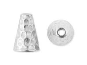TierraCast White-Bronze-Plated Tall Hammertone Cone TierraCast White-Bronze-Plated Tall Hammertone Cone