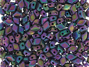 Clearance - Was $4.17 - Matubo MiniGemDuo 6 x 4mm Iris - Purple 2-Hole Bead 2.5-Inch Tube Clearance - Was $4.17 - Matubo MiniGemDuo 6 x 4mm Iris - Purple 2-Hole Bead 2.5-Inch Tube