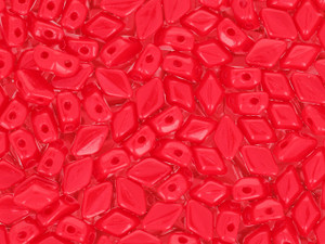 Clearance - Was $4.27 - Matubo MiniGemDuo 6 x 4mm Opaque Red 2-Hole Bead 2.5-Inch Tube Clearance - Was $4.27 - Matubo MiniGemDuo 6 x 4mm Opaque Red 2-Hole Bead 2.5-Inch Tube