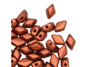 Matubo MiniGemDuo 6 x 4mm Matte - Metallic Dark Copper 2-Hole Bead 2.5-Inch Tube Matubo MiniGemDuo 6 x 4mm Matte - Metallic Dark Copper 2-Hole Bead 2.5-Inch Tube