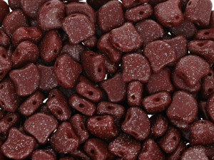 Clearance - Was $4.37 - Matubo 2-Hole Stardance Maroon Ginkgo Leaf Bead 2.5-Inch Tube Clearance - Was $4.37 - Matubo 2-Hole Stardance Maroon Ginkgo Leaf Bead 2.5-Inch Tube