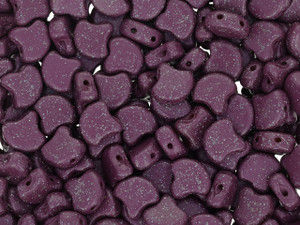 Matubo 2-Hole Stardance Magenta Purple Ginkgo Leaf Bead 2.5-Inch Tube Matubo 2-Hole Stardance Magenta Purple Ginkgo Leaf Bead 2.5-Inch Tube