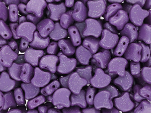 Matubo 2-Hole Stardance Ultra Violet Ginkgo Leaf Bead 2.5-Inch Tube Matubo 2-Hole Stardance Ultra Violet Ginkgo Leaf Bead 2.5-Inch Tube