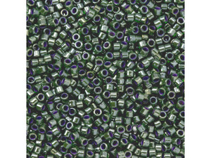 TOHO Aiko 11/0 Olive-Lined Peridot Precision Cylinder Seed Beads, 4g Pack TOHO Aiko 11/0 Olive-Lined Peridot Precision Cylinder Seed Beads, 4g Pack