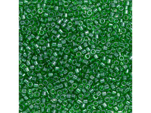 TOHO Aiko 11/0 Transparent Grass Green Luster Precision Cylinder Seed Beads, 4g Pack TOHO Aiko 11/0 Transparent Grass Green Luster Precision Cylinder Seed Beads, 4g Pack