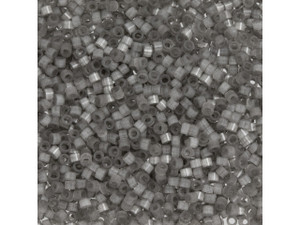 TOHO Aiko 11/0 Fiber-Optic Charcoal Precision Cylinder Seed Beads, 4g Pack TOHO Aiko 11/0 Fiber-Optic Charcoal Precision Cylinder Seed Beads, 4g Pack