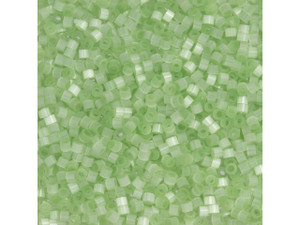 TOHO Aiko 11/0 Fiber-Optic Pale Green Precision Cylinder Seed Beads, 4g Pack TOHO Aiko 11/0 Fiber-Optic Pale Green Precision Cylinder Seed Beads, 4g Pack