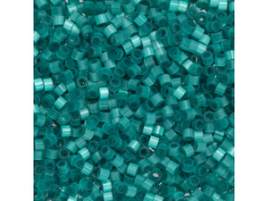 TOHO Aiko 11/0 Fiber-Optic Blue Teal Precision Cylinder Seed Beads, 4g Pack TOHO Aiko 11/0 Fiber-Optic Blue Teal Precision Cylinder Seed Beads, 4g Pack