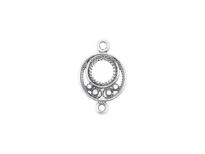 B&B Benbassat Antique Silver-Plated Brass Rope Design Chandelier Link B&B Benbassat Antique Silver-Plated Brass Rope Design Chandelier Link