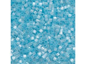 TOHO Aiko 11/0 Fiber-Optic Iridescent Pale Blue Precision Cylinder Seed Beads, 4g Pack TOHO Aiko 11/0 Fiber-Optic Iridescent Pale Blue Precision Cylinder Seed Beads, 4g Pack