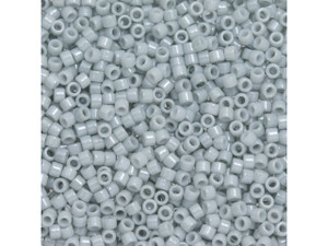 TOHO Aiko 11/0 Opaque Light Gray Luster Precision Cylinder Seed Beads, 4g Pack TOHO Aiko 11/0 Opaque Light Gray Luster Precision Cylinder Seed Beads, 4g Pack