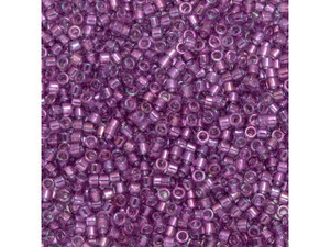 TOHO Aiko 11/0 Transparent Dk Amethyst Gold Luster Precision Cylinder Seed Beads, 4g Pack TOHO Aiko 11/0 Transparent Dk Amethyst Gold Luster Precision Cylinder Seed Beads, 4g Pack