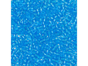 TOHO Aiko 11/0 Transparent Dark Aquamarine Precision Cylinder Seed Beads, 4g Pack TOHO Aiko 11/0 Transparent Dark Aquamarine Precision Cylinder Seed Beads, 4g Pack