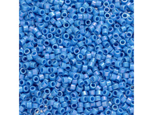 TOHO Aiko 11/0 Opaque Cornflower Rainbow Precision Cylinder Seed Beads, 4g Pack TOHO Aiko 11/0 Opaque Cornflower Rainbow Precision Cylinder Seed Beads, 4g Pack