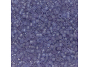 TOHO Aiko 11/0 Transparent Frosted Light Tanzanite Gold Luster Precision Cylinder Seed Beads, 4g Pack TOHO Aiko 11/0 Transparent Frosted Light Tanzanite Gold Luster Precision Cylinder Seed Beads, 4g Pack