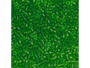 TOHO Aiko 11/0 Transparent Peridot Precision Cylinder Seed Beads, 4g Pack