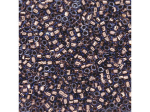 TOHO Aiko 11/0 Copper-Lined Light Sapphire Precision Cylinder Seed Beads, 4g Pack