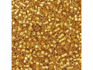 TOHO Aiko 11/0 Gold-Lined Rosaline Precision Cylinder Seed Beads, 4g Pack TOHO Aiko 11/0 Gold-Lined Rosaline Precision Cylinder Seed Beads, 4g Pack