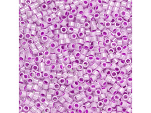 TOHO Aiko 11/0 Opaque Pastel Pansy Luster Precision Cylinder Seed Beads, 4g Pack