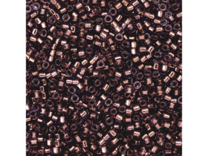 TOHO Aiko 11/0 Copper-Lined Amethyst Precision Cylinder Seed Beads, 4g Pack TOHO Aiko 11/0 Copper-Lined Amethyst Precision Cylinder Seed Beads, 4g Pack