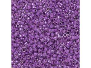 TOHO Aiko 11/0 Dark Lilac-Lined Crystal Precision Cylinder Seed Beads, 4g Pack TOHO Aiko 11/0 Dark Lilac-Lined Crystal Precision Cylinder Seed Beads, 4g Pack