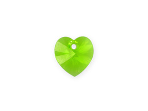 PRESTIGE 6228 10.3 x 10mm Heart Pendant Citrus Green PRESTIGE 6228 10.3 x 10mm Heart Pendant Citrus Green