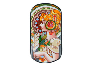 Trinket Box - 65x40x30mm (2.6x1.6x1.2 inches) - Feather by Mucha Trinket Box - 65x40x30mm (2.6x1.6x1.2 inches) - Feather by Mucha
