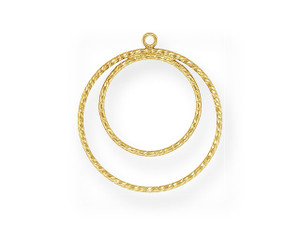 Gold-Filled 14K/20 25mm & 18mm Sparkle Drop Pendant Gold-Filled 14K/20 25mm & 18mm Sparkle Drop Pendant