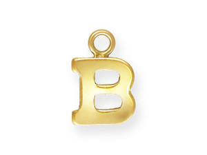 Gold-Filled 14K/20 Block Letter 'B' Charm Gold-Filled 14K/20 Block Letter 'B' Charm