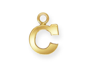 Gold-Filled 14K/20 Block Letter 'C' Charm Gold-Filled 14K/20 Block Letter 'C' Charm