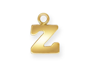 Clearance - Was $6.29 - Gold-Filled 14K/20 Block Letter 'Z' Charm Clearance - Was $6.29 - Gold-Filled 14K/20 Block Letter 'Z' Charm