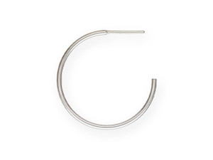 Clearance - Was $9.29 - Sterling Silver 25.0mm 3/4 Hoop Post Earrings (1 Pair) Clearance - Was $9.29 - Sterling Silver 25.0mm 3/4 Hoop Post Earrings (1 Pair)