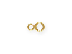 Gold-Filled 14K/20 4.0mm + 2.8mm (2.2mm + 1.5mm Inner Diameter) Connected Small Eye Rings Gold-Filled 14K/20 4.0mm + 2.8mm (2.2mm + 1.5mm Inner Diameter) Connected Small Eye Rings