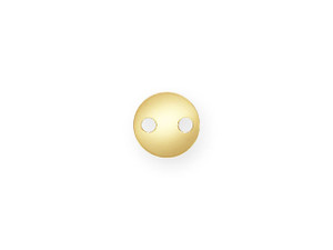 Clearance - Was $0.54 - Gold-Filled 14K/20 4.0mm Round Disc with 2 Holes Clearance - Was $0.54 - Gold-Filled 14K/20 4.0mm Round Disc with 2 Holes