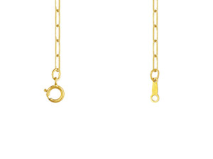 Gold-Filled 14K/20 16-Inch 5.5 x 2.0mm Flat Paperclip Chain Necklace Gold-Filled 14K/20 16-Inch 5.5 x 2.0mm Flat Paperclip Chain Necklace
