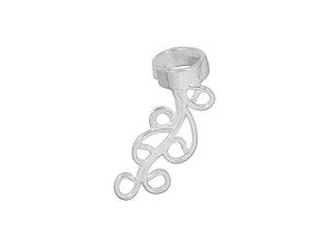 B&B Benbassat Silver-Plated Brass Spirals Left Ear Climber B&B Benbassat Silver-Plated Brass Spirals Left Ear Climber