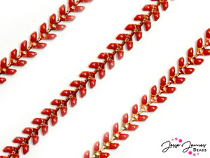 Jesse James Beads Poinciana Chevron Enamel Chain Jesse James Beads Poinciana Chevron Enamel Chain