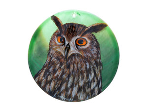 Wildlife and Pets Owl 2 60mm Mother of Pearl Pendant Wildlife and Pets Owl 2 60mm Mother of Pearl Pendant