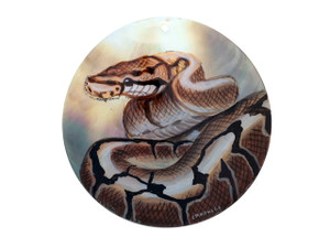 Wildlife and Pets Python 60mm Mother of Pearl Pendant Wildlife and Pets Python 60mm Mother of Pearl Pendant