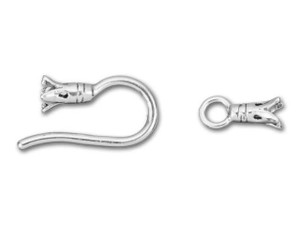 B&B Benbassat Sterling Silver 1-2mm Crimp End Hook & Eye Clasp B&B Benbassat Sterling Silver 1-2mm Crimp End Hook & Eye Clasp