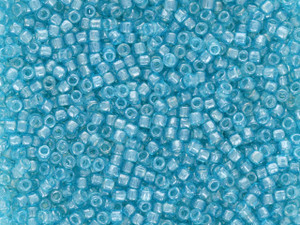 Matubo 10/0 Czech Glass Luster - Aquamarine Seed Beads 2.5-Inch Tube