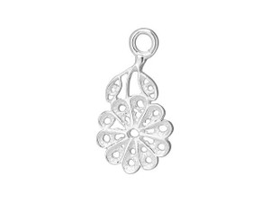 B&B Benbassat Sterling Silver Daisy Charm B&B Benbassat Sterling Silver Daisy Charm