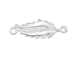 B&B Benbassat Sterling Silver Feather Link B&B Benbassat Sterling Silver Feather Link