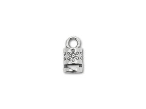 B&B Benbassat Sterling Silver Starburst Design Crimp End Cap B&B Benbassat Sterling Silver Starburst Design Crimp End Cap