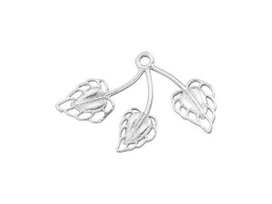 B&B Benbassat Sterling Silver Three Leaves Charm B&B Benbassat Sterling Silver Three Leaves Charm