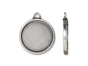 Poppy 1 Bezel, Oxidized Brass Plate, 10 per Pack - TierraCast, Inc.