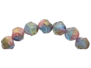 Baroque Central Cut (9mm) Peruvian Opal Transparent and Opaque Mix with Purple Marbled Luster Baroque Central Cut (9mm) Peruvian Opal Transparent and Opaque Mix with Purple Marbled Luster